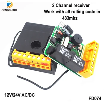 AC 12V 2CH RF Bezdrátové Relé pro Dálkové Ovládání Přepínač Systému dálkové ovládání 433,92 Mhz Vysílač Přijímač Nástroje