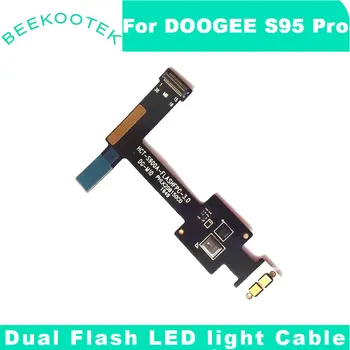 100% Nové Originální Duální Blesk LED světlo Flex Kabel Motoru Vibrátor Kabel Náhradní Díly Pro 6.3 palcový DOOGEE S95 Pro Mobil