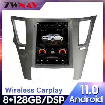 Pro Subaru Legacy Outback 2009-2014 Android 11 128 G CARPLAY DSP Tesla Jednotka Displej Auto Multimediální Přehrávač, GPS, Rádio Audio Stereo