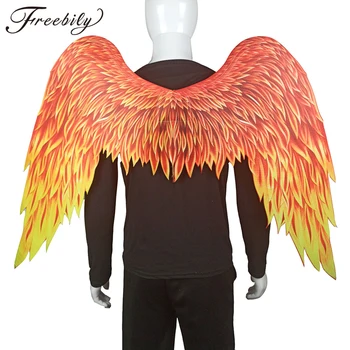 Ptačí Křídla Kostým Andělská Křídla s Elastickými Popruhy Duha Wings, pro Děti, Ženy, Muži, Karneval, Halloween Maškarní Šaty Rekvizity, Kostým