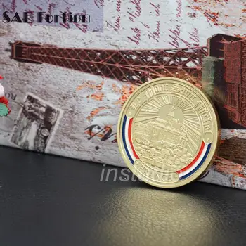 Minci ST Francii Zlatou Minci Oděné Pamětní Mince