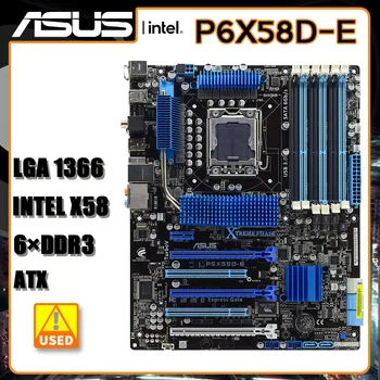 ASUS P6X58D-E LGA 1366 základní Deska DDR3 24GB SATA III, 3×PCI-E X16 Intel X58 USB3.0 ATX Pro Core i7 970 980 procesory