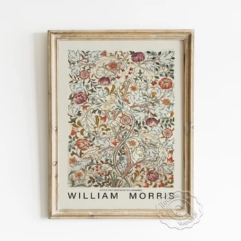 William Morris Výstava Muzeum Plakátu, Naturalistické Květinové Tapety Vzor Design, Tisky, Textilie, Acanthus Květina Domova