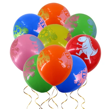 5/10/20ks 12inch Zvířat Latexové Balónky s potiskem Dinosaurů Mix Barev Ballon Miminko Děti Birthday Party Decor Dodávky