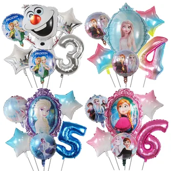 Disney Frozen Balóny Elsa Princezna Fólie Počet Balón Miminko Holčička Narozeniny, Party Dekorace Děti, Hračky Star Vzduchu Globos