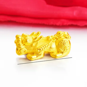 1ks Pixiu 28mm Distanční Korálky Vietnamu Shakin Nikdy Slábnout Zlaté Barvy Kouzlo Šperky DIY Štěstí, Náramek, Náhrdelník Příslušenství