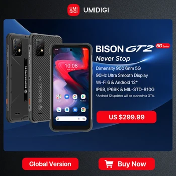 UMIDIGI BISON GT2/GT2 PRO 5G Telefon odolný Smartphone IP68 Android Dimensity 900 6.5