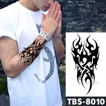 Vodotěsný Dočasné Tetování muži oheň tetování orel lotus Mandala eye flame totem 12*19 cm Vody Převodu Falešné tetování pro muže