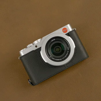 Vysoce Kvalitní Ručně vyráběné Originální pravé Kůže Kamery Půl Pouzdro Taška Kryt pro Leica D-LUX7 D-LUX typ 109
