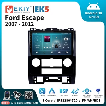 EKIY EK5 Android 10 Smart Auto Rádio Pro Ford Escape 2007 - 2012 GPS Video Multimediální Auto Stereo Přehrávač Carplay IPS Ne 2din DVD