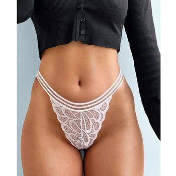 Krajkové Sexy Tanga Průhledné Spodní Prádlo Nízký Pas Pokušení Vydlabat Kalhotky String Bezešvé Kalhotky Dívky Blízcí Spodní Prádlo