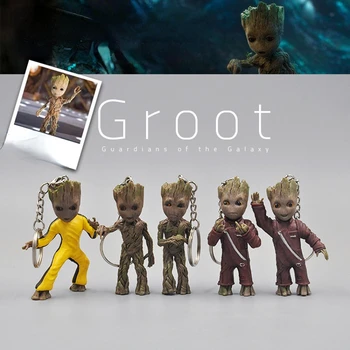 Strážci Galaxie Malý Strom Muže Přívěsek Groot Baby Doll Anime Obrázek Ornament Řetěz Modelu Periferní Děti Vánoční Dárek